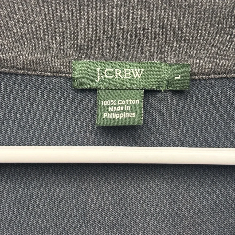 Men's J. Crew Sz Large Navy Blue Zip Sweater, GUC